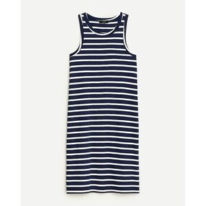 J. Crew Navy Striped Tank Dress Casual Sleeveless Navy White XS‎